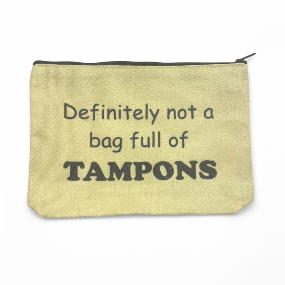 Definitely Not A Bag Full of Tampons - Cosmetic Bag - NEW - Picture 2 of 3